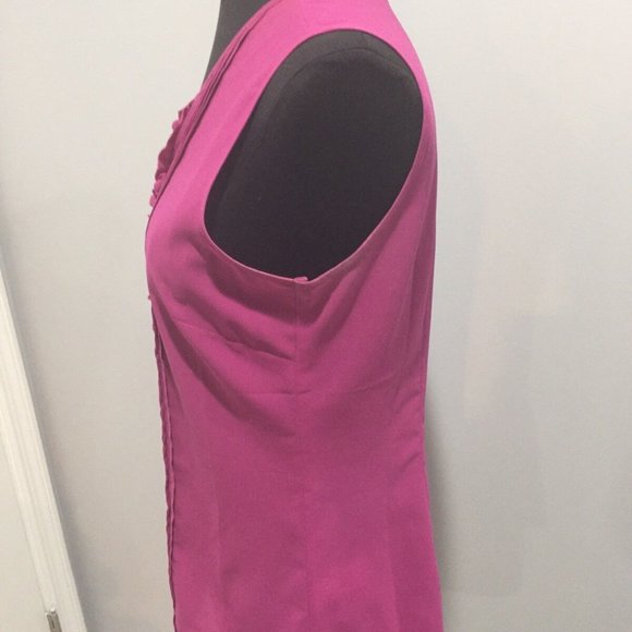 BR PINK  blouse Ruffled Light Button Up Small - Picture 3 of 8